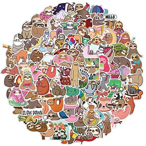 100 Stück Folivora Aufkleber Niedliche Vinyl Sticker für Wasserflaschen, Tumbler, Gepäck, Skateboard, Stoßstange, Sammelalbum, Becher, Aufkleber, Geschenk für Kinder, Teenager, Erwachsene