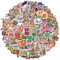 100 Uds Pegatinas de Shurai vinilo bonitas para botellas de agua, vaso, equipaje, monopatín, parachoques, taza para álbum de recortes, regalo adhesivo para niños, adolescentes y adultos