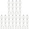 54 Pcs Iridescent Ornaments - Clear Christmas Baubles Balls - Mixed Style Decor for Tree, Wedding, Party