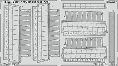 Eduard Bristol Beaufort Mk.I Landing Flaps 1:48 Decals for ICM 48310