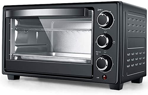 CAZARU Forno da 23 L, Forno Elettrico 1300 W Temperatura Regolabile 70-250 ℃ e Timer da 60 Minuti con 3 funzioni di Riscaldamento Forno tostapane da appoggio a convezione Happy Life
