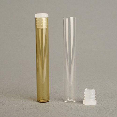2x30 Flachbodengläser Klarglas oder Braunglas inkl. Stopfen für Homöopathie, Globuli, Medizin (Illax-Braunglas (UV-Schutz))