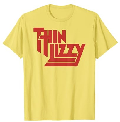 Thin Lizzy – Red Logo On Colors T-Shirt