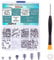 Zmbroll 200Pcs M.2 SSD Mounting Screws Silver Laptop Screws m.2 Standoff and Screw M2 Motherboard Standoffs Notebook Computer Screw Set with Screwdriver for Asus Gigabyte MSI Motherboards