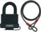 ABUS Vorhängeschloss Messing 70/45 - wetterfest - ABUS-Sicherheitslevel 5 & Schlaufenkabel Cobra 10 - Stahlseil mit Kunststoff ummantelt - 3 Meter lang, 10 mm stark
