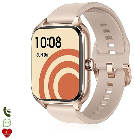 DAM Smartwatch DT116 con Monitor cardiaco, Pantalla de Acceso rápido, notificaciones, Acceso Asistente de Voz. 3,5x1,5x4,5 Cm. Color: Rosa