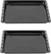 ICQN Backblech 422 x 370 x 25 mm Set, Emailliert Fettpfanne für Backofen und Herd, Passend für ELECTROLUX, AEG, IKEA, ZANUSSI, JUNO, ZOPPAS, Kratzfest & Rostfrei, 42,2x37x2,5 cm