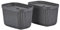 Zone Denmark Pulp Aufbewahrungsboxen mit Deckel – Boxen Aufbewahrung – Stabile Kisten aus 100% Recyclingmaterialien – 2 Stück – 23 x 15 x 15 cm – Schwarz