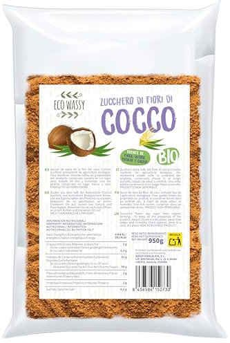 Zucchero Di Fiori Di Cocco Biologico | Zucchero Biologico, Senza Glutine. 100% Naturale e a Basso Indice Glicemico. Senza Glutine. Zucchero Biologico, Adatto Ai Vegani.