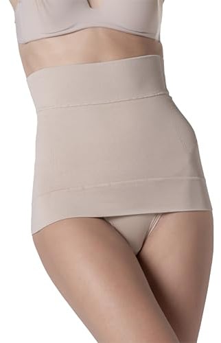 SLIMCELL Pancera Contenitiva Donna Senza Cuciture SlimCell – Guaina Modellante Pancia Piatta, Fascia Addominale Contenitiva Anticellulite in Microfibra, Intimo Snellente Invisibile - Made in Italy