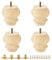 Möbelbeine, unlackiert, Hartholz, rund, Ottomane, Couch, Sofa, Schrank, Ottomane, DIY, Holzmöbelbeine, 4 Stück