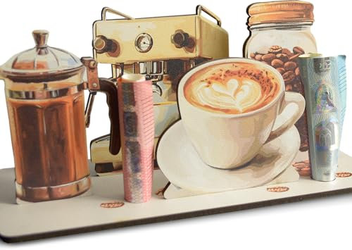 Kaffee Geschenk - Kaffee 3D-Holzkarte | Geldgeschenke, Barista, Kaffeetasse, Gutschein Auf Einen Kaffee, Kaffee - Geschenk, Einladung