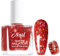 Glitter Nail Polish, Laser Sequins Red Nail Varnish, Long Lasting Chip Resistant & Quick Drying Nail Polish, No Need UV Nail Lacquer For Women Girls Diy Nail Art At Home Nails Beauty(Laser Red, 10ML)