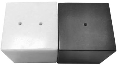 Fox Run Mini Marble Salt and Pepper Shaker Set, Set of 2 Cube Seasoning Shakers, 1.8 x 1.8