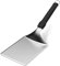 SANTOS XL Grillspachtel 37x14cm - Edelstahl - massiver Grillwender - Plancha, Grillplatte & Teppanyaki - Rutschfester Griff - spülmaschinengeeignet