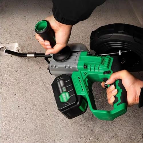 KK-GGL Fish Tape Wire Puller with Shoulder Strip, Electrical Cable Puller Tool Machine, Electric Cable Engineering Tool, Electrical Fish Tape Wire Puller,2 Batteries