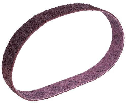 1 unidad, 3 M SC-BS Scotch Brite banda de lijado de fieltro, lijadora de banda de tubos, 50 x 2000 mm (grado: medio, color: rojo)