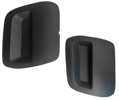 VAHAKKRMVM Copertura Gancio Traino per Dacia per Duster 2018-2022 Sinistra Destra 2 Pz Grigio Nero Parti Ricambio 620721430R 620724861R Paraurti Anteriore Gancio Traino Eye Cover(Set Nero)