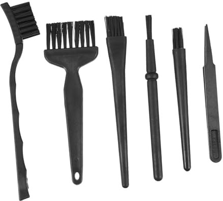 VILLCASE 6pcs Static Brush Set for Keyboard Cleaning Dust Removal Tool for Computer Electronics Portable Fan Cleaning Tool