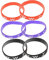 TOYANDONA 6Pièces Bracelet Silicone Élastique de Couleurs Accessoire Mode pour Hommes Confortable Durable