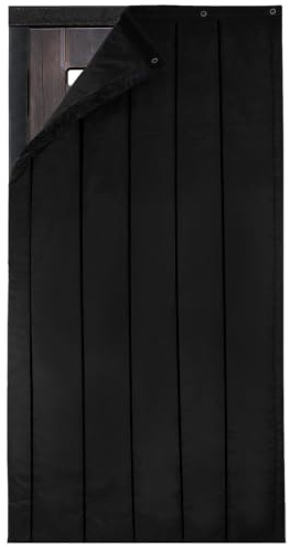 BXI Dicke Schallschutzdecke für Türen 95 x 220 x 2 cm schwere Schallbarriere für Fenster akustischer Dämmvorhang-Trenner für Zuhause Wand-Lärmschutz für Schlafzimmer und Musikaufnahme-Studio
