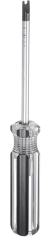 QUARKZMAN Tournevis Magnétique À Embout U 80mm Longueur M2.6 Acier 2 Pointes Avec Manche Anti-Dérapant Pour Réparation D'Appareils Amélioration, Noir