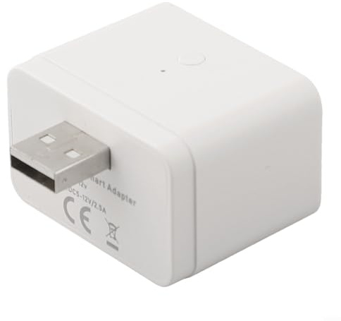 Comgooldool USB Smart Switch-Power Adapter for Tuya App Remote Control, Wi-Fi Enabled with Timer & Countdown Function, Bluetooth-Dual Mode, 5-12V 2.5A Output, for Smart-Life Home(WiFi)