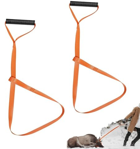 Sqxaldm Deer Drags Robuste rutschfest Bergehilfe Ziehgurt Deer Dragger Handle Pull Makes Dragging Easy Quick and Easy to Use Hunting Abschleppgurt