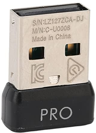 Ycauty Mini Receptor de Ratón Inalámbrico, Fácil de Reemplazar, Receptor USB Portátil G Pro para Uso en Oficina, Material ABS