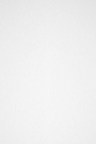 Netuno 50x Struktur-Karton Weiß DIN A4 21 x 29,7 cm 200g Acquerello Bianco Bastelkarton Struktur beidseitig filzmarkiert mit Linienstruktur bedruckbar für Visitenkarten Einladungen Kartengestaltung