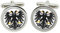 Gift Shop Manschettenknöpfe mit Adler-Motiv, in Chrom-Box
