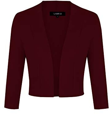MINTLIMIT Cardigan Women V Neck Button Down Long Sleeve Basic Soft Knit Cardigan Sweater Wine Red M