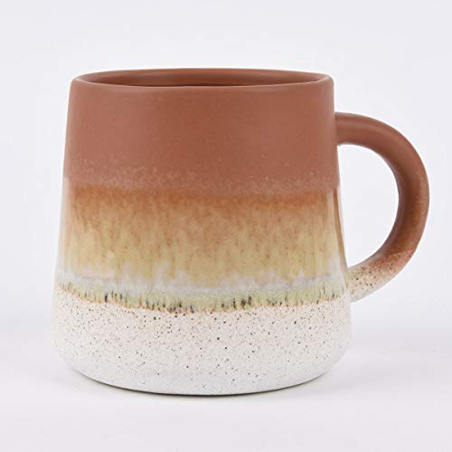 Sass & Belle Tasse Mojave glasiert Steinzeug braun weiß 350ml