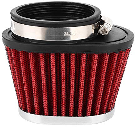 filtro a fungo-Filtro Aria Universale per Moto Filtro Aria Motore Rosso (51mm / 55mm / 60mm), Adatto a Qualsiasi Moto della Giusta Dimensione.(60MM)