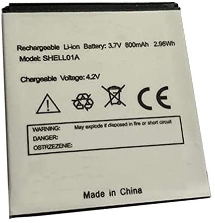 Backupower Ersatz SHELL01A Akku Kompatibel mit Doro PhoneEasy 409 409GSM 410 410GSM 610GSM 611 Care 3.7V 800mAh/3.96Wh