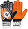 NARZ Fussball Torwarthandschuhe Kinder mit super Grip Latex mit stoßdämpfender Polsterung zum Schutz der Handflächen und Finger, Kinder-fußball Handschuhe für Jungen und Mädchen (4, Orange)