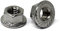 DSM-Verbindungstechnik Dado flangiato con dentatura di bloccaggio secondo DIN 6923/acciaio inox A2, V2A/dado esagonale con flangia e dentatura di blocco, dado di collegamento (25 pezzi, M12)