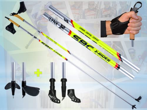 Sportlynx X-Rider Carbon Skike Roller Skating Rollski Skiroller Stöcke (175)
