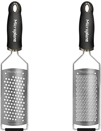 Microplane Reibe Sternenklinge Edelstahl Schwarz Gourmet Serie & Feine Reibe, Gourmet Serie, Edelstahl, schwarz, 35,90 x 6,41 x 1,92 cm