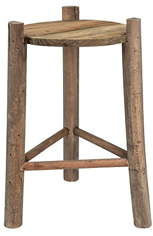 Clayre & Eef 6H2217 Pflanzentisch Braun Ø 27x44 cm