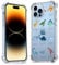 Dinosaur Illustration Case for iPhone 14 Pro Max,Aesthetic Cute Animal Collage Case for Teen Men Women,Trendy Unique Cute TPU Bumper Case for iPhone 14 Pro Max