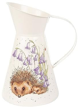 Wrendale Designs by Hannah Dale - Love and Hedgehugs Hedgehog Flower Jug - 170mm by 250mm