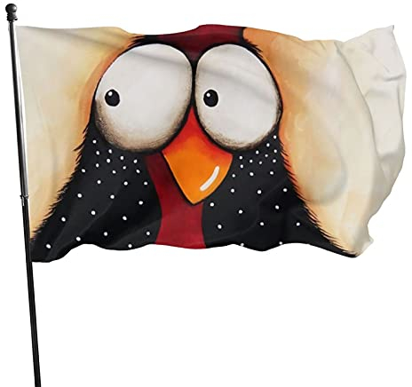 Garten Flagge Lustige Cartoon Huhn Zeichnung Willkommensflagge Durable Sommer Flaggen Verblassen Beständig Bauernhof Flaggen, Für Partys, Veranda