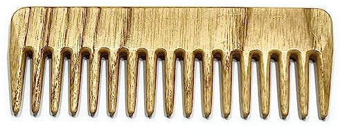 Strähnenboy original Holz-Kamm handgemacht 13,6 cm 17 Zinken Lockenkamm Strähnenkamm Afrokamm Haarkamm Eschenholz grobe Zahnung (w4_136)