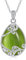 YAFEINI 925 Sterling Silber Peridot Kette Filigrane Peridot Grün Anhänger Halskette Schmuck für Damen Mädchen (V-Grüner Peridot Kette)