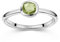 Materia Damenring Silber 925 grüner Stein - Peridot Schmuck echt SR-11-56