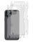 GIOPUEY[2 Pack Back Protector Compatible with iPhone 12 Mini, iPhone 12 Mini Back Protector Film, Soft TPU, Thin, Matte Texture, Protective Border - translucent