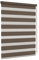 Jalousiescout Zebra Tenda a Rullo—Doppia Giorno e Notte klemmfix 50 x 230 cm Marrone-scuro Traslucida per Porte e Finestre, 3 Montaggio con e senza Foratura per Tutte le Stanze