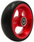 KmoNo Ersatzräder, Vorderräder für Rollstühle，100mm/120mm Ersatzräder Rollstuhl Vorderrad,PU,Mit Lager,Universal Rollstuhl Ersatz Rad Zubehör, Rot (Farbe : rot, Größe : 120mm/5in)