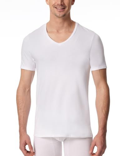 Schiesser Herren T-Shirt V-Ausschnitt - Premium Cotton